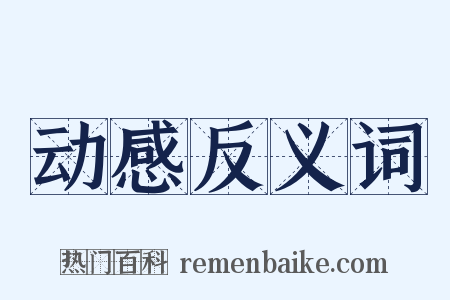 动感反义词是什么意思的图片